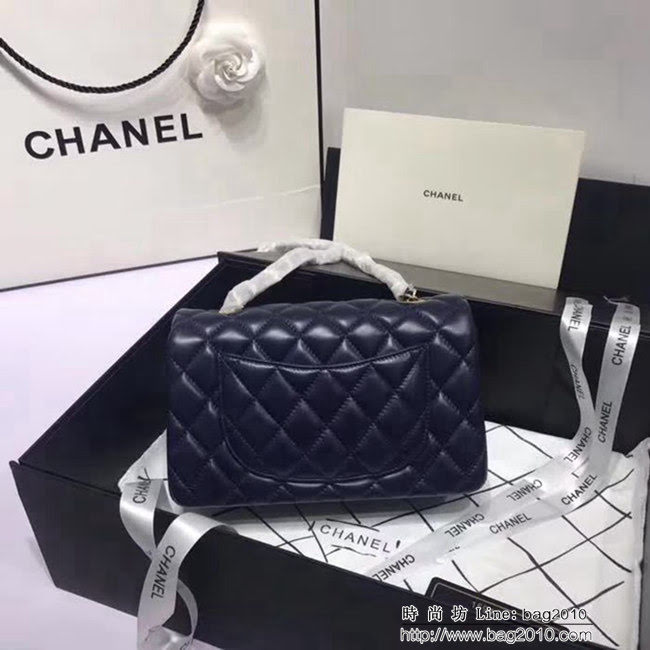 香奈兒CHANEL 升級版A1116進口小羊皮全新經典金銀鏈條肩背斜挎包 DSC1170